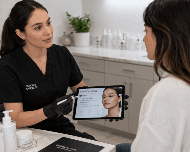 Chemical peel consultation
