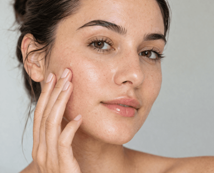 glowing skin after chemical peel