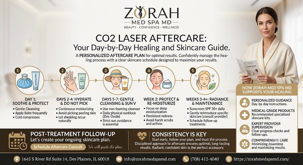 CO2 Laser Aftercare: Your Day-by-Day Healing and Skincare Guide